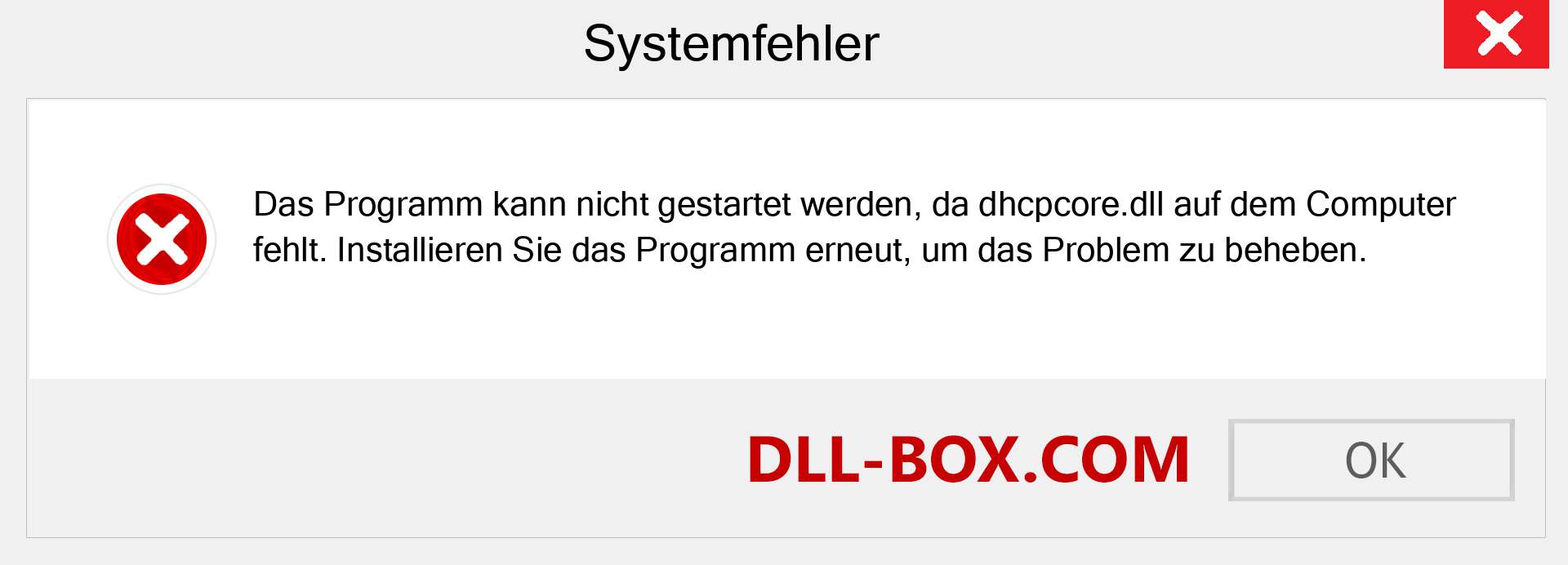 dhcpcore.dll-Datei fehlt?. Download für Windows 7, 8, 10 - Fix dhcpcore dll Missing Error unter Windows, Fotos, Bildern